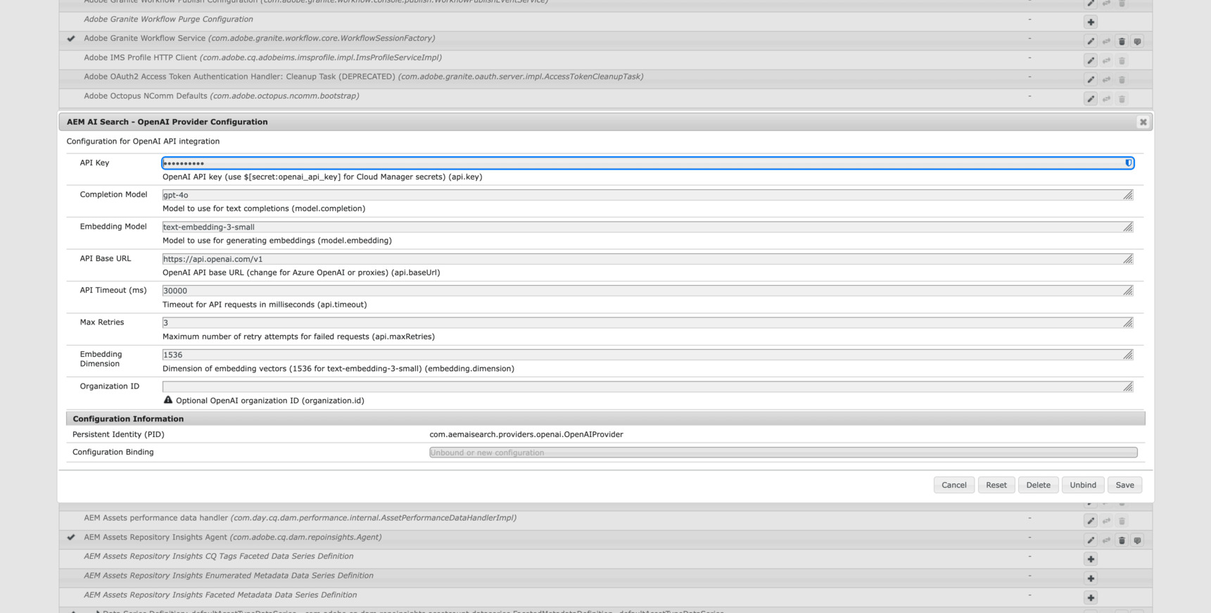 OpenAI Provider Configuration